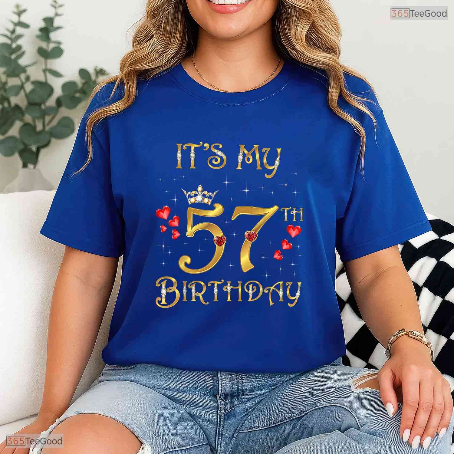 It Is My 57th Birthday Queen Milestone May Birthday Celebration Shirt For Her