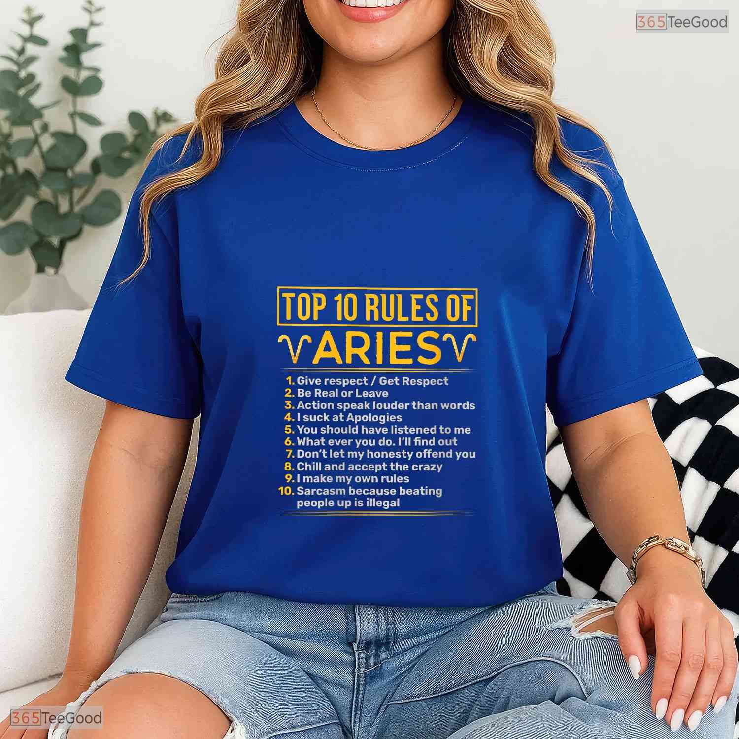 Top Ten Rules Of A Taurus Astrology V-Neck T-Shirt Funny May Birthday Gift