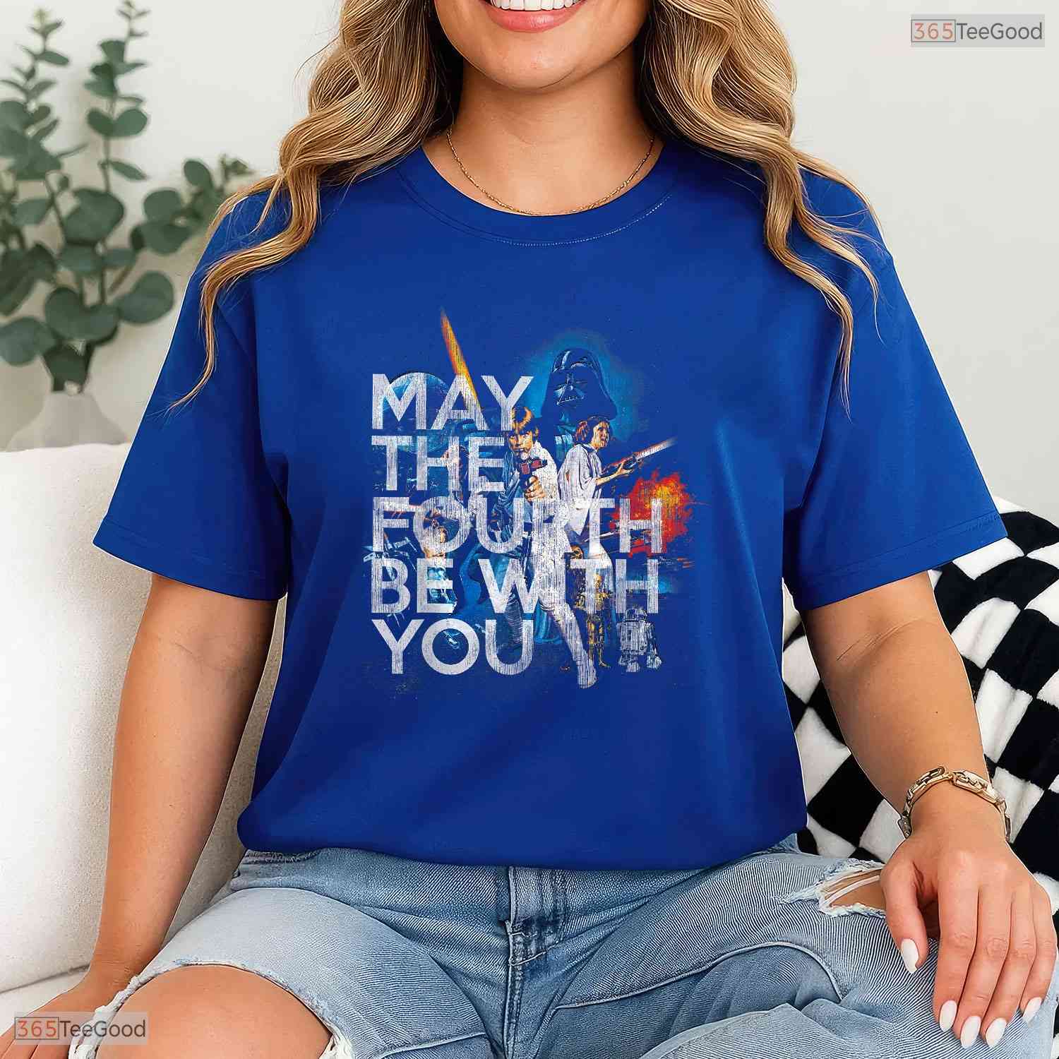 Vintage May The Fourth Be With You Sci Fi Movie May Birthday T-Shirt Idea
