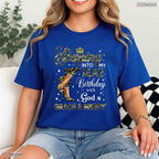 Camo High Heels Stepping Into May T-Shirt- Best May Birthday Shirt For Her