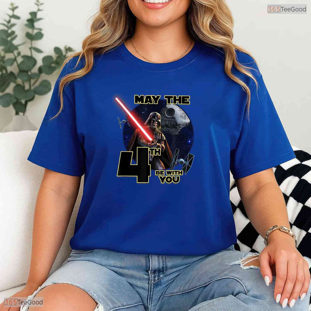 Classic May The Fourth Be With You Space Sword T-Shirt- May Birthday Shirt