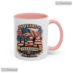 Semiquincentennial USA 250 Anniversary 1776 To 2026 Two Tone Premium Ceramic Accent Mug