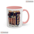 250 Years Eagle American Flag Mug - We The People Patriotic 1776-2026 Ceramic Accent Mug