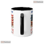 250 Years of Freedom Flag Floral Mug - Patriotic 1776-2026 US Anniversary Accent Mug
