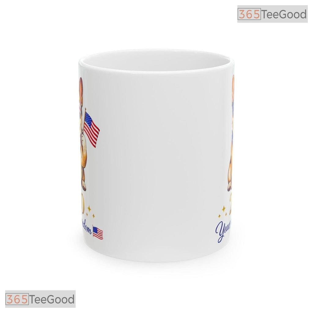 US Patriotic French Bulldog Dog Lover 4th Of July Gift Independence Ceramic Accent Mug