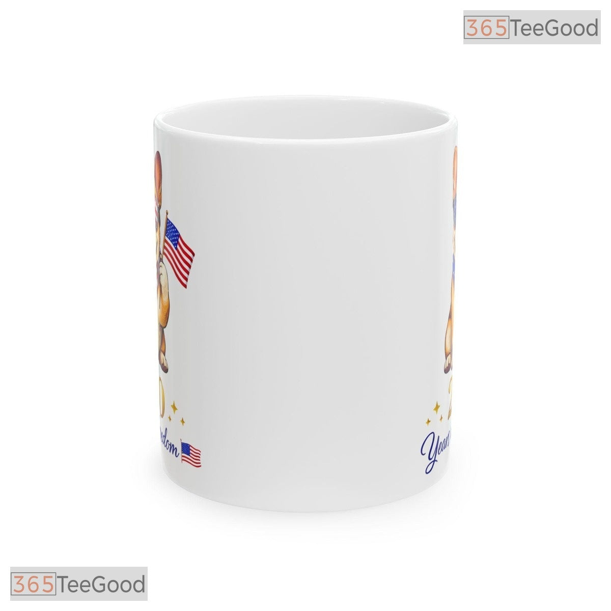 US Patriotic French Bulldog Dog Lover 4th Of July Gift Independence Ceramic Accent Mug