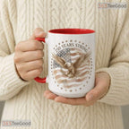 250 Years Strong Patriotic Eagle 1776 To 2026 USA American Colorful Ceramic Accent Mug