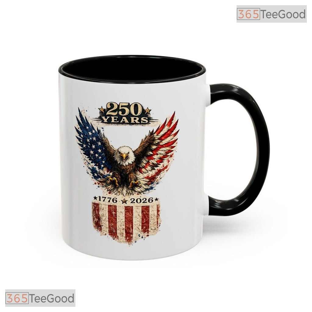250th Anniversary Commemorative Independence Day Keepsake Two Tone Ceramic Accent Mug