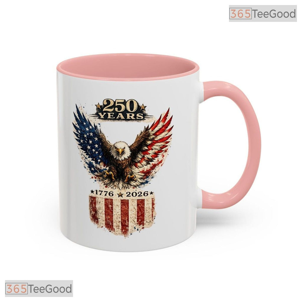 250th Anniversary Commemorative Independence Day Keepsake Two Tone Ceramic Accent Mug