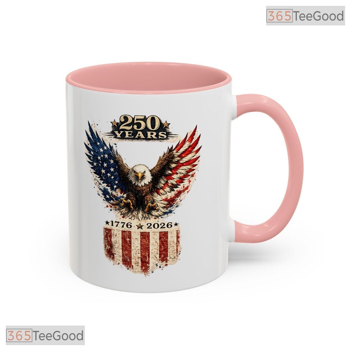 250th Anniversary Commemorative Independence Day Keepsake Two Tone Ceramic Accent Mug