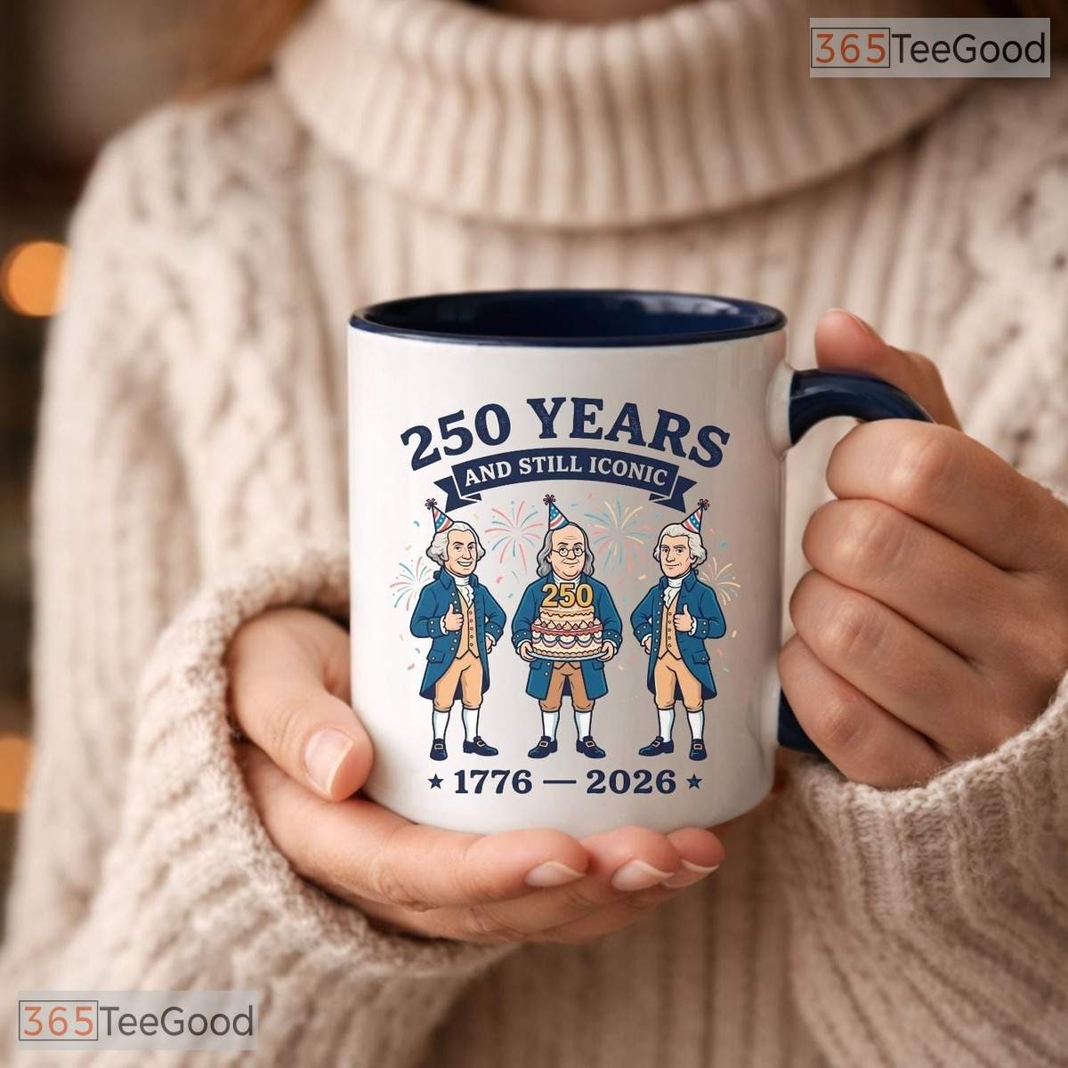 America 250th Anniversary 1776 To 2026 Founding Fathers Funny Semiquincentennial Mug