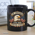 United States Eagle Flag 1776 To 2026 America 250th Anniversary 4th Of July Accent Mug