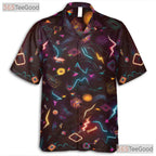 80s Geometric Neon Retro Vaporwave Hawaiian Shirt Unisex Festival Beach