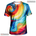 Beautiful Starry Night Sky Art Graphic 3D Printed Casual Unisex Tee Shirt Top