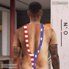 Patriotic American USA Fake Abs Muscle Chest 3D Printed Unisex Tee Shirt Styles