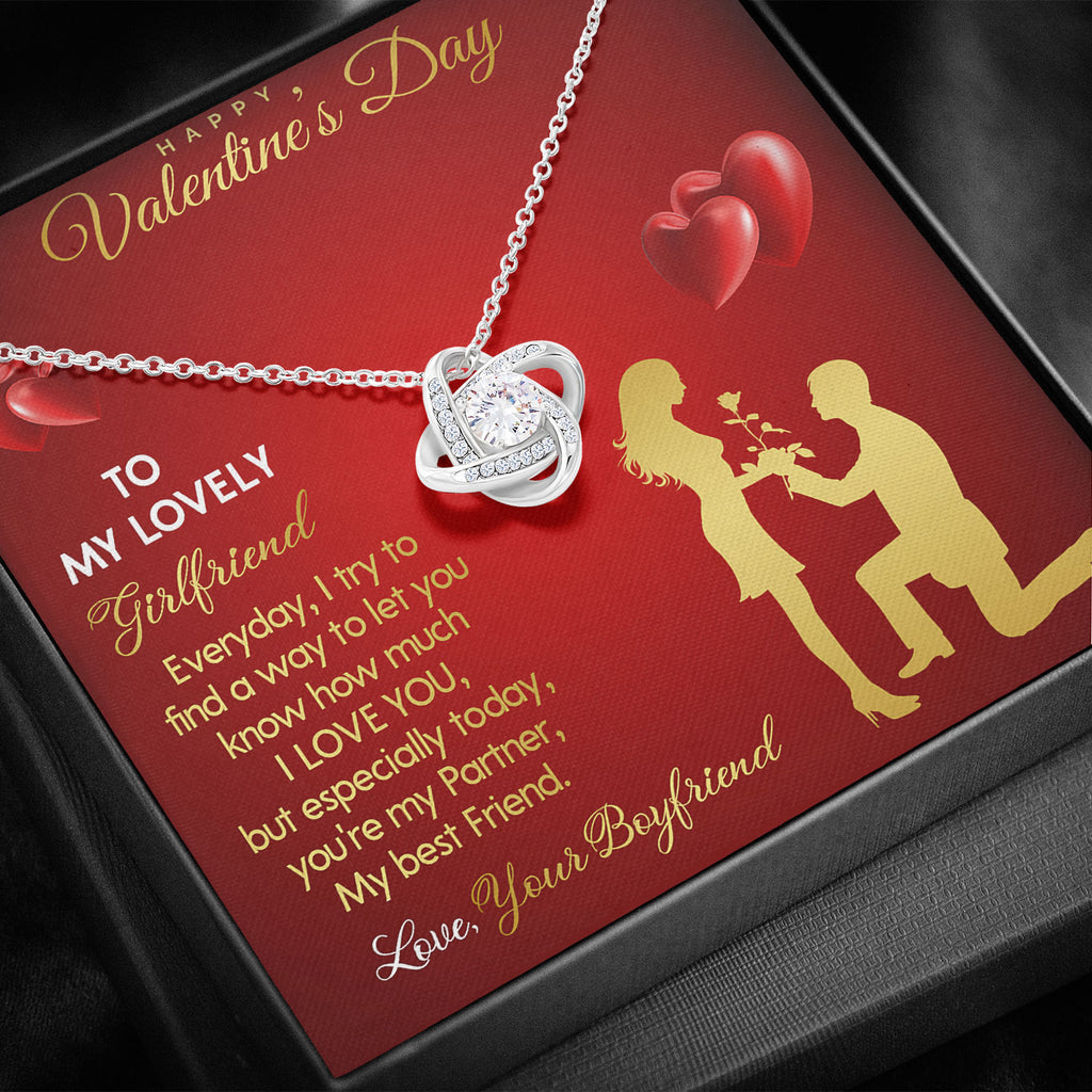 Knot Necklace Valentines Gift for Wife, Soulmate