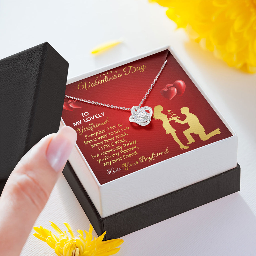 Knot Necklace Valentines Gift for Wife, Soulmate