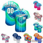 Abstract Tie-Dye Custom Baseball Jersey Shirt Personalized Unisex Name Number Tee