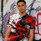 Colorful Abstract Art Graphic Pattern 3D Printed Casual Unisex Tee Shirt Tops