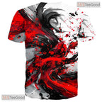 Colorful Abstract Art Graphic Pattern 3D Printed Casual Unisex Tee Shirt Tops