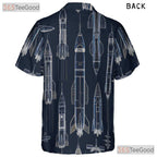 Adult Space Shuttle Hawaiian Shirt - Rocket Sci-Fi Futuristic Galaxy Tee