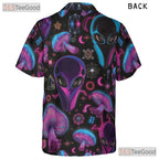 Alien Mushroom Trippy Tropical Hawaiian Shirt Unisex Festival Getaway Top