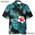 Aloha Red Hibiscus Floral Summer Luau Hawaiian Shirt Unisex Beach Vacation