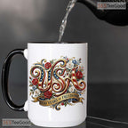 America 1776 USA 250th Anniversary Patriotic 4th Of July Semiquincentennial Accent Mug