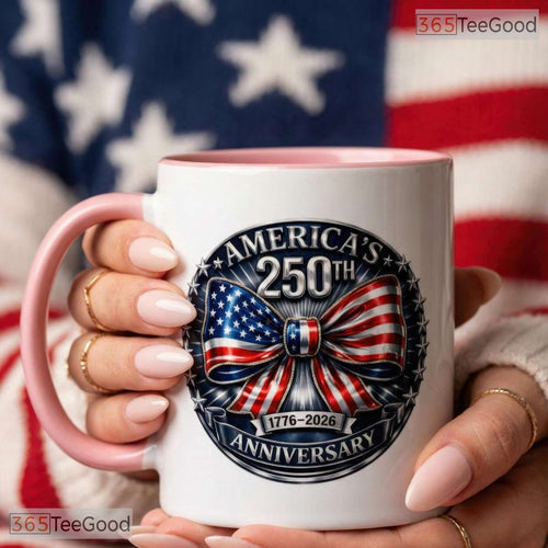 America 250th Anniversary Coffee Cup - Patriotic USA Semiquincentennial Ceramic Accent Mug