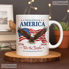 America 250th Anniversary 1776 To 2026 We The People Patriotic Eagle Ceramic Accent Mug