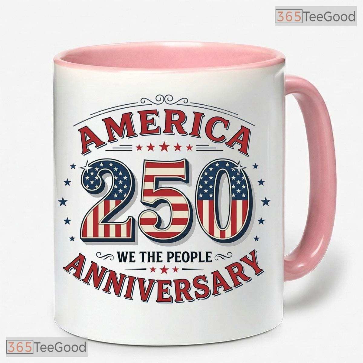 America 250th Anniversary We The People Mug - Patriotic Freedom Gift Ceramic Accent Mug