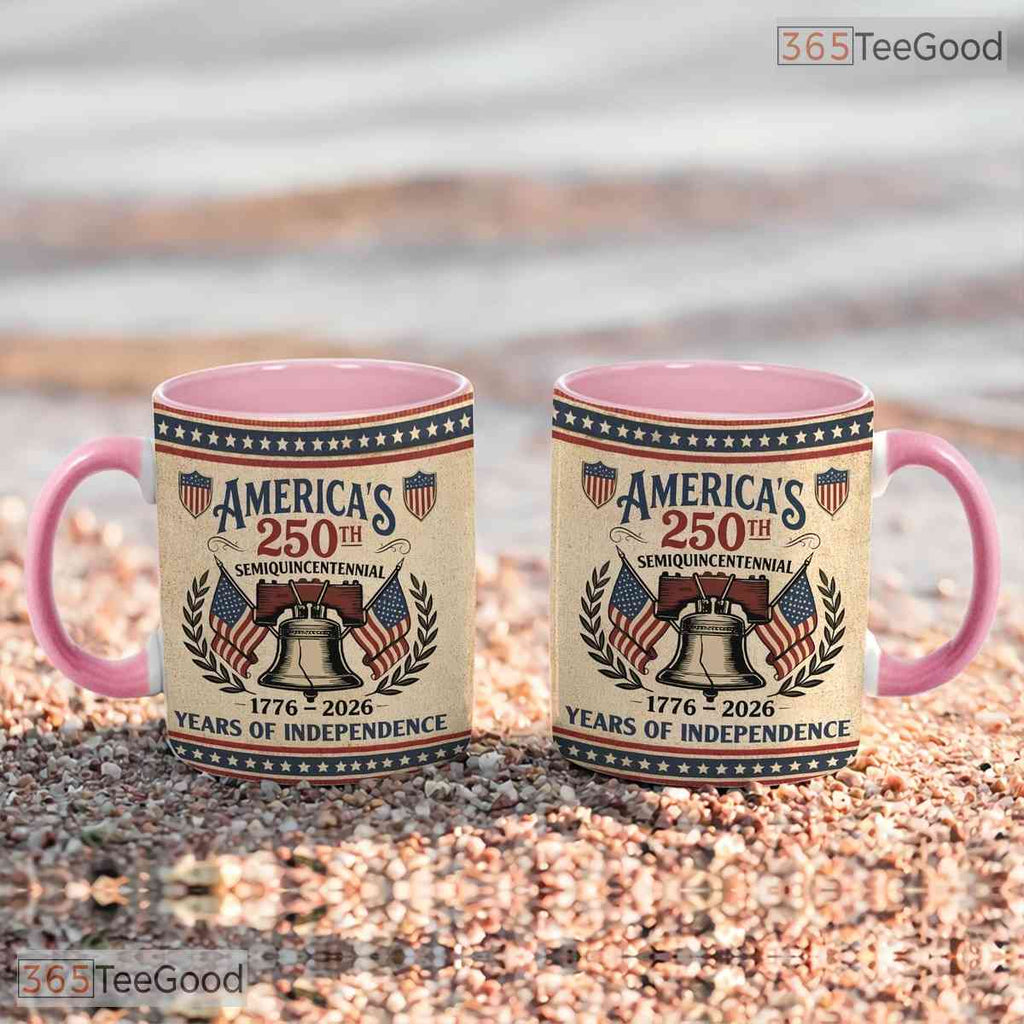 America Semiquincentennial 1776 Mug - Patriotic Liberty Bell Gift Ceramic Accent Mug