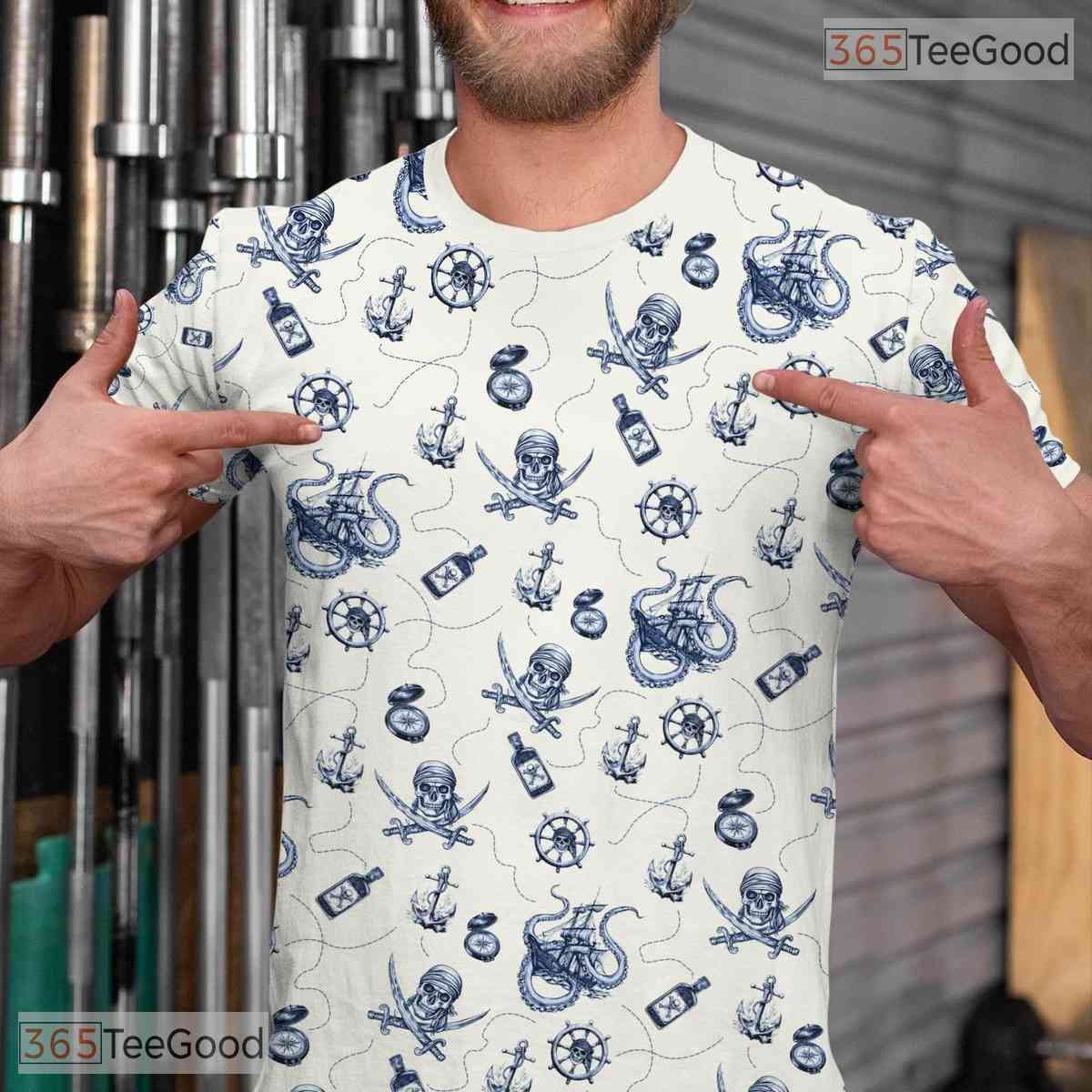 Anchor Oktoberfest Beer Costume Novelty Graphic 3D Printed Casual Unisex Tee Shirt Top
