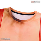 Shredded Fake Abs Muscle Chest Costume Novelty 3D Printed Casual Unisex Tee Shirt Top
