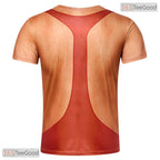 Shredded Fake Abs Muscle Chest Costume Novelty 3D Printed Casual Unisex Tee Shirt Top