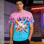 Funny Baseball Ice Cream Sports Graphic Art 3D Printed Casual Unisex T-Shirts