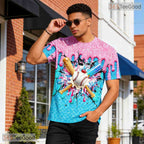 Funny Baseball Ice Cream Sports Graphic Art 3D Printed Casual Unisex T-Shirts