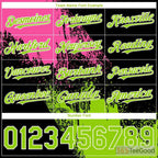 Baseball Jersey Tee - Black, Green, Pink Personalized Stitched Name & Number for Men & Women