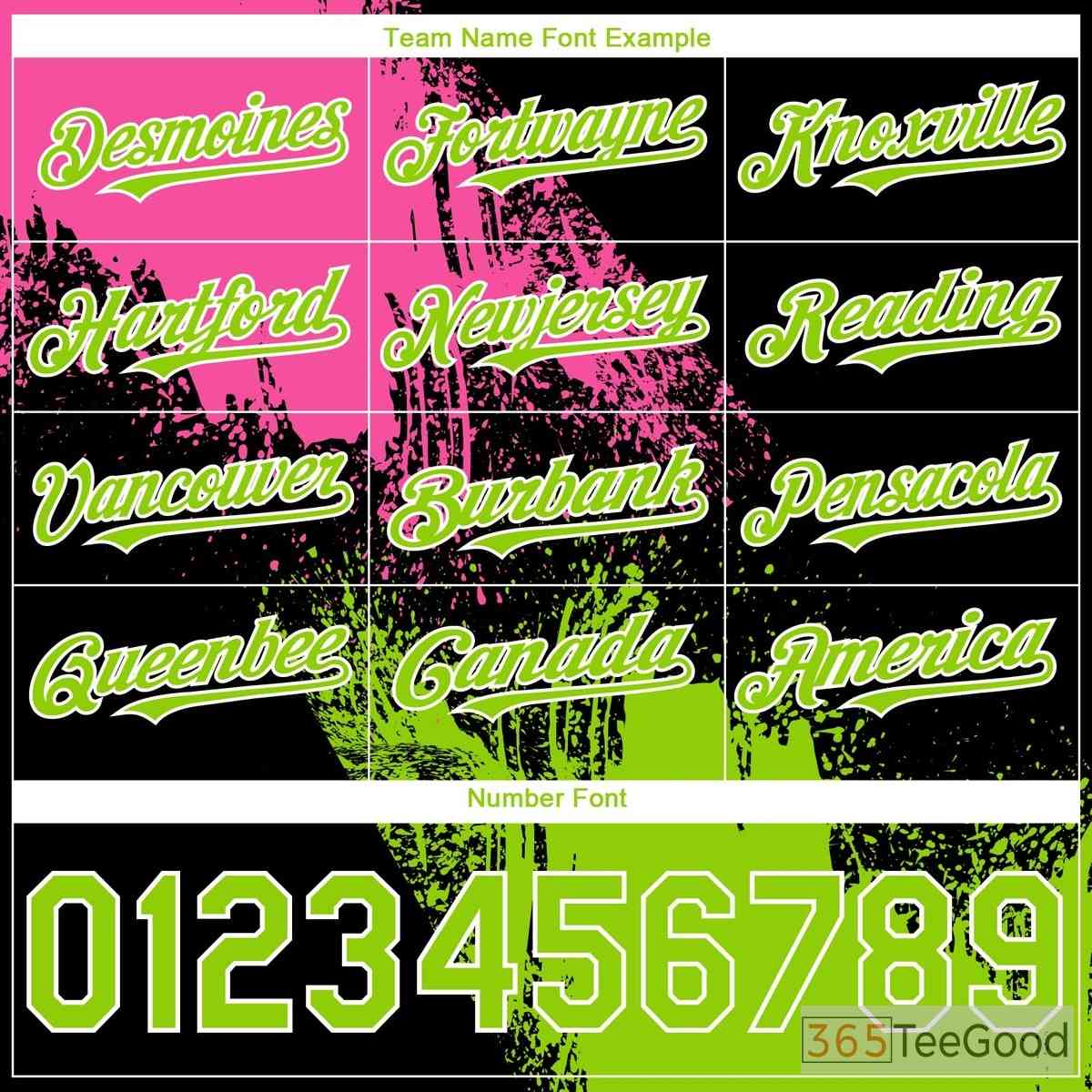 Baseball Jersey Tee - Black, Green, Pink Personalized Stitched Name & Number for Men & Women