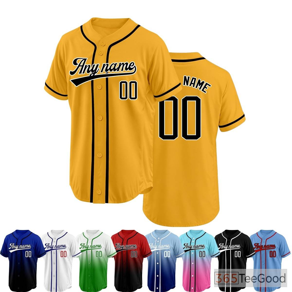 Baseball Jersey Tee for Men & Women - Versatile style for game day, casual outings, or custom designs