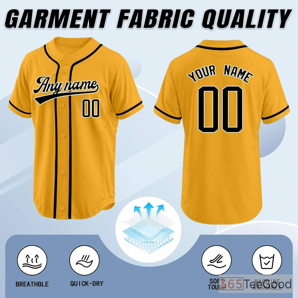 Baseball Jersey Tee for Men & Women - Versatile style for game day, casual outings, or custom designs