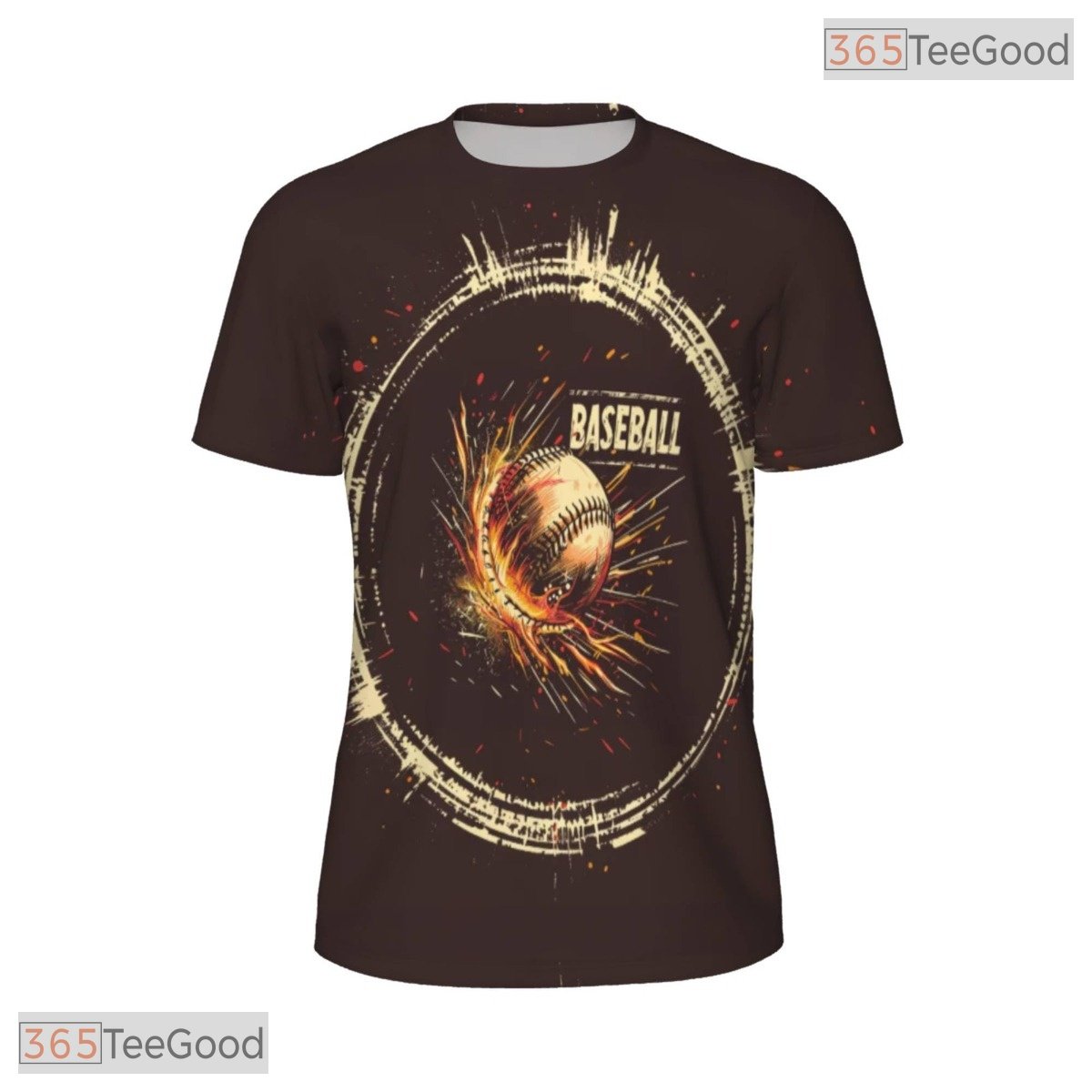 Classic Baseball Sports Graphic 3D Pattern Printed Casual Unisex T-Shirt Styles