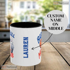 Personalized Basketball Moms Club Mug - Custom Game Day Sports Team Ceramic Accent Mug