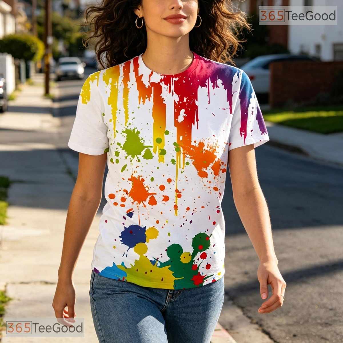 Crisp White Minimalist Illusion Graphic 3D Printed Casual Unisex T-Shirt Top
