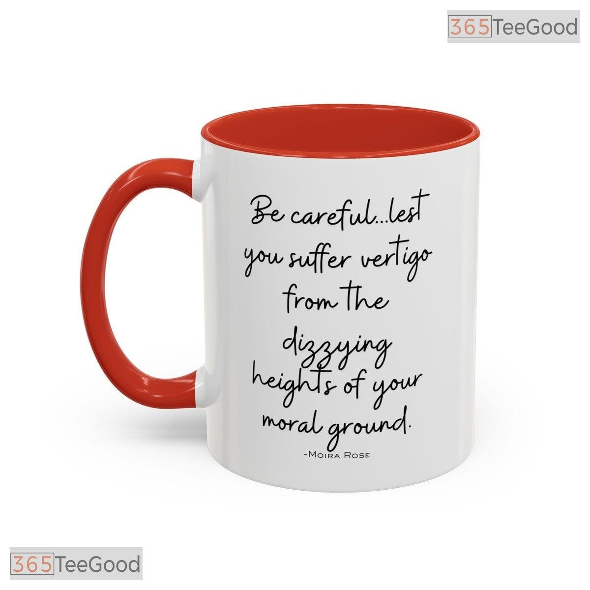 Be Careful Lest You Suffer Vertigo Quote Mug - Humorous Sarcastic Ceramic Accent Mug