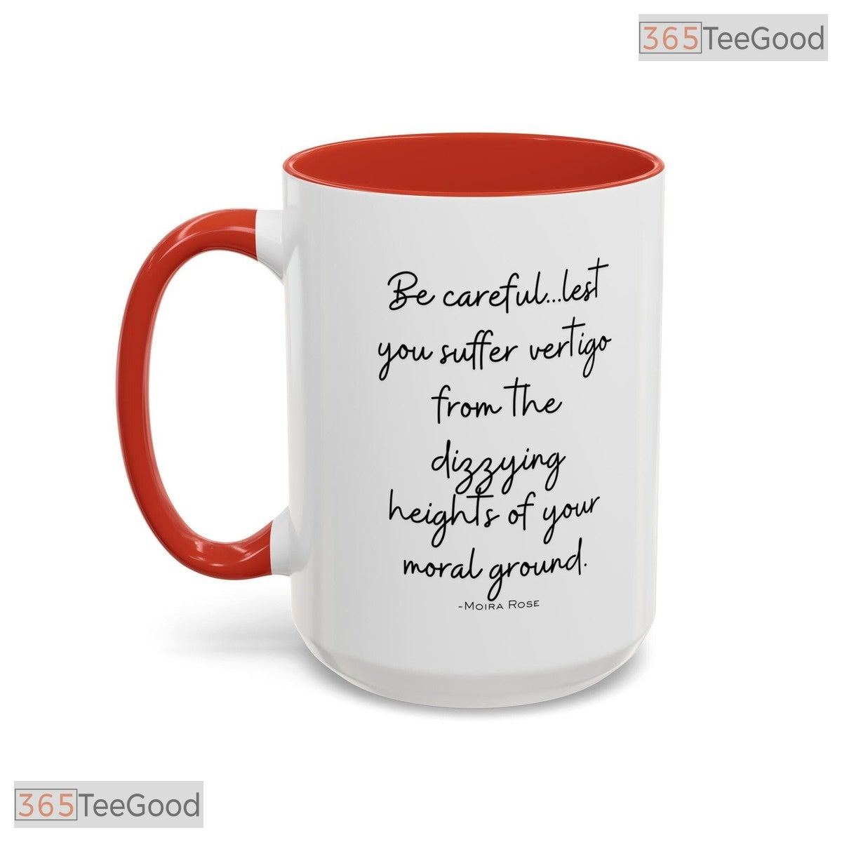 Be Careful Lest You Suffer Vertigo Quote Mug - Humorous Sarcastic Ceramic Accent Mug