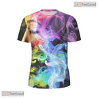 Ethereal Beauty Smoke Portrait Graphic 3D Printed Casual Unisex Tee Shirt Styles
