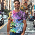 Ethereal Beauty Smoke Portrait Graphic 3D Printed Casual Unisex Tee Shirt Styles