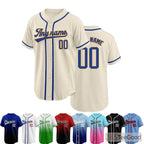 Beige Baseball Jersey Tee for Men & Women - A natural tone for versatile casual style