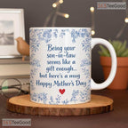 Personalized Mother's Day Son In Law Mug - Funny Gag Gift Ceramic Accent Mug for Mom
